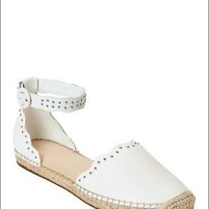 Marc Fisher Studded Ankle Strap Espadrilles Sandal-SZ 8.5